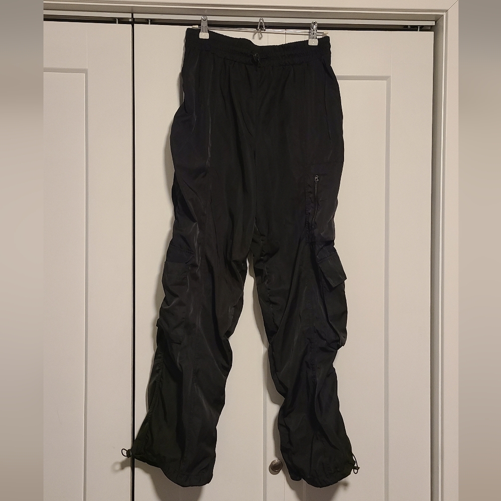 Thin Black Cargo Pants